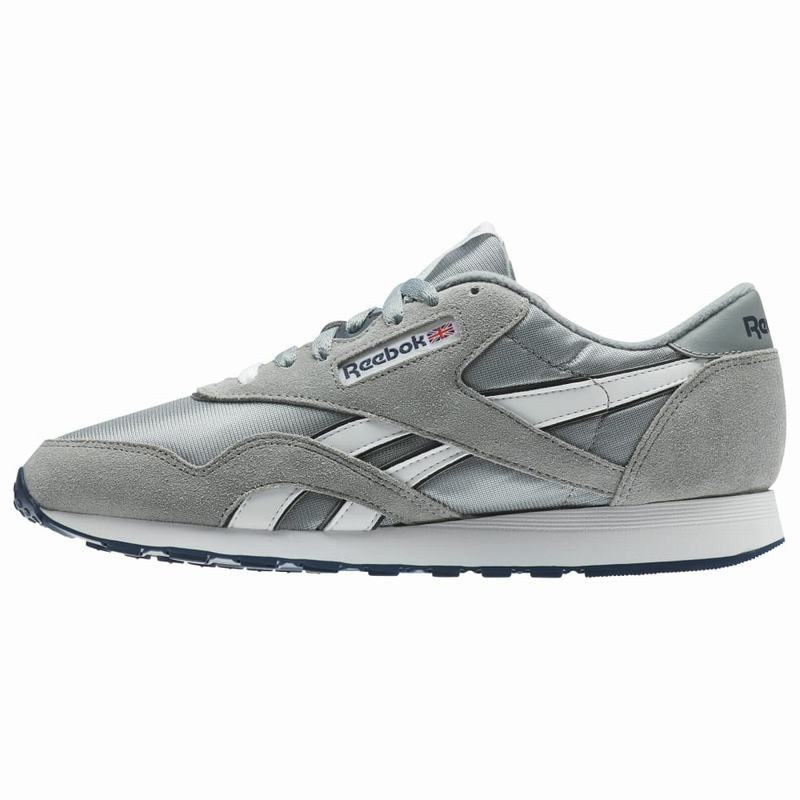 Tenisi Reebok Classic Nylon Barbati Platină/Albastri Romania OV1282FD